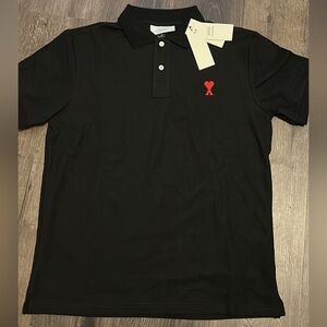 Ami Paris Polo Black